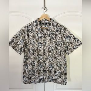 Theory Printed Camp Collar Shirt